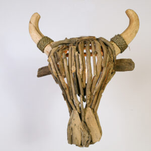 WL Bull hoofd 1L E27 60W 55x52 hout