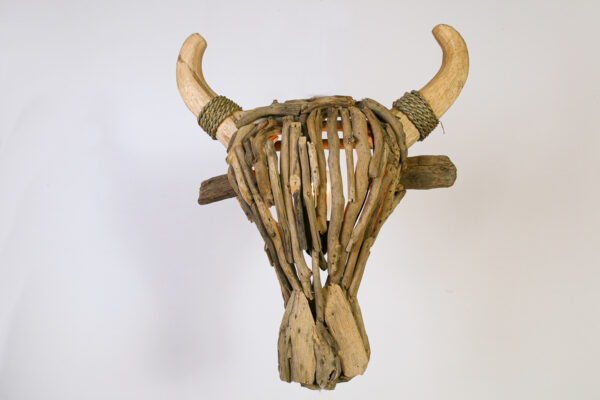 WL Bull hoofd 1L E27 60W 55x52 hout