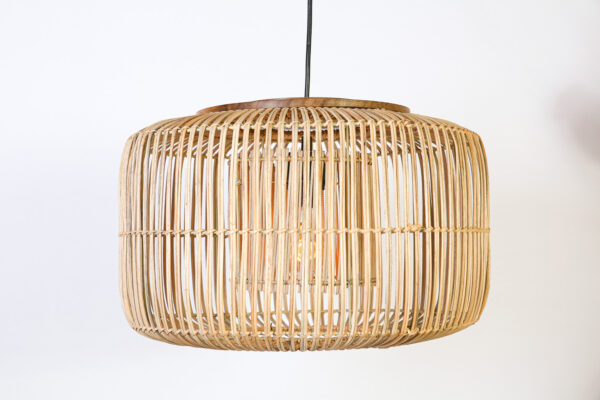 Hanglamp Tondo 40 cm Naturel met hout