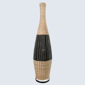 Vloerlamp Fles Rotan 137cm naturel