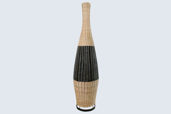 Vloerlamp Fles Rotan 137cm naturel
