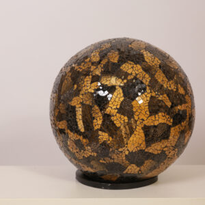TL. Bol 30 cm Zwart/Goud