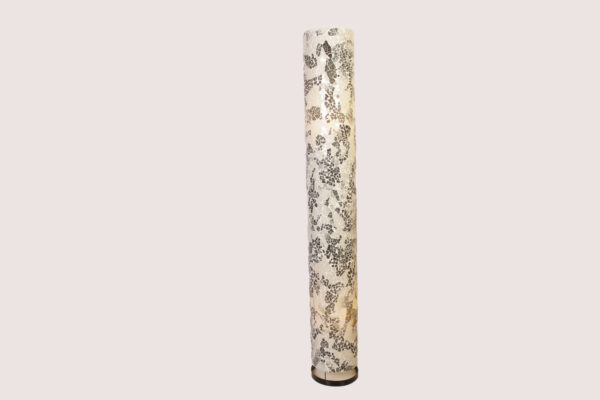 VL. Cilinder Glas Mozaiek Wit/Grijs 150 cm