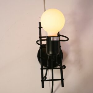 Wandlamp Poppie Zwart