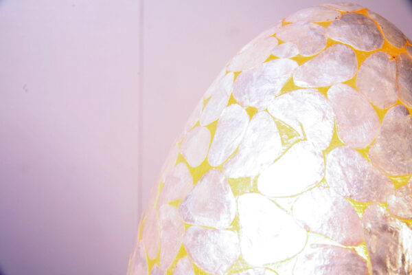Tafellamp Egg Stone 40 cm Wit