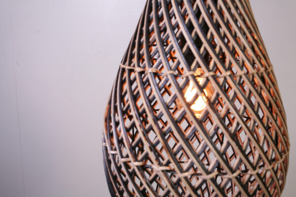 Hanglamp Kruik Naturel Zwart 68 cm