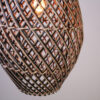Hanglamp Kruik Naturel Zwart 68 cm