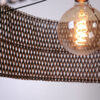 Hanglamp Stripes Cilinder 50 cm Naturel Zwart
