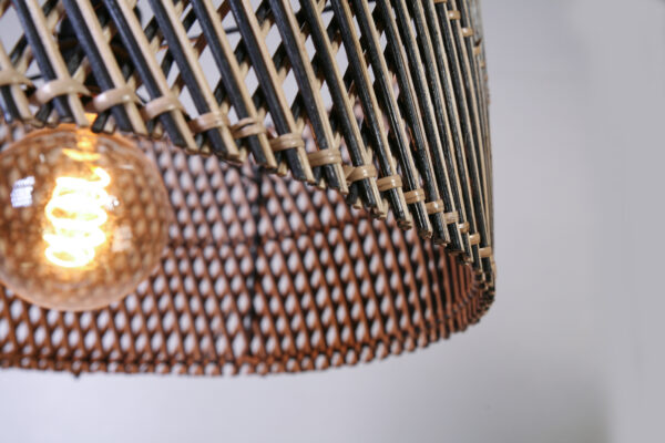 Hanglamp Stripes Cilinder 40 cm Naturel - Afbeelding 4