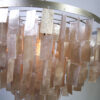 Hanglamp Kroon Goud Schelp Amber 60 cm